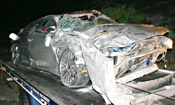 Lucky escape.... 2009, cocaine mixed with excessive speed, chicks shouldnt drive wrxs!