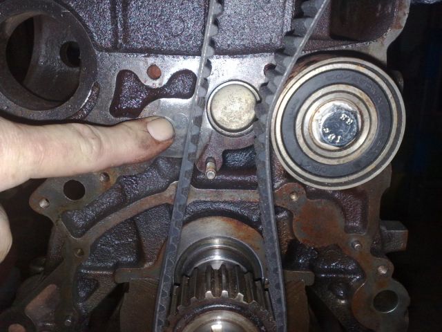 Timing Tensioner 09   Idler Old Location